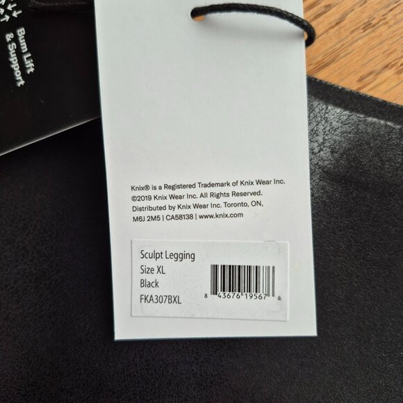 Knix Papaya Faux Leather Leggings XL - Picture 7 of 16